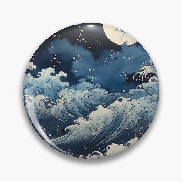 Item preview, Midnight Waves: Enigmatic Japanese Serenity designed and sold by ArtShopandStuff.