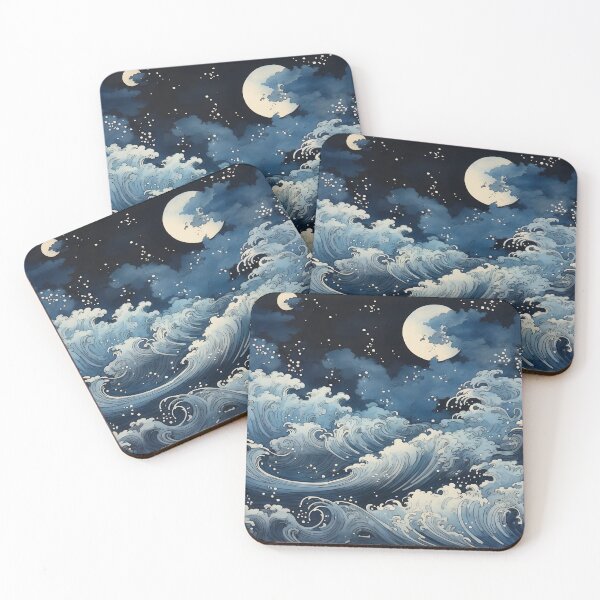 Item preview, Midnight Waves: Enigmatic Japanese Serenity designed and sold by ArtShopandStuff.