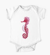 Red seahorse One Piece - Short Sleeve