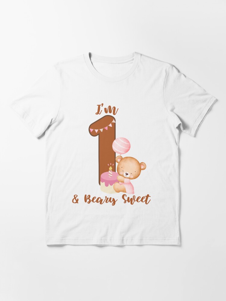 Camiseta para niños con la obra «2 dos años de cumpleaños del oso