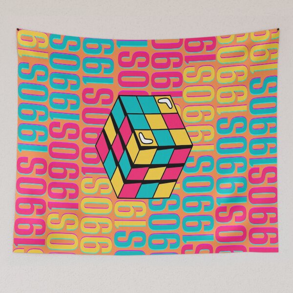 Item preview, 1990s retro design 6 - Orange Background designed and sold by PunjabanJatti.