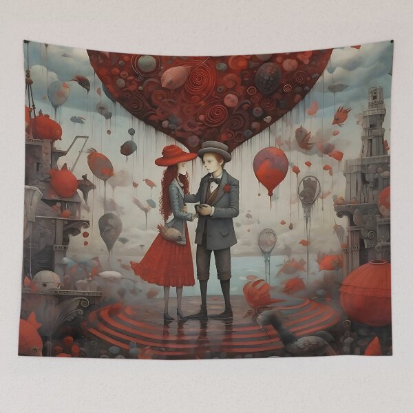 Item preview, Picture "Elegant Love" in the style of an oil painting designed and sold by Pflugart.