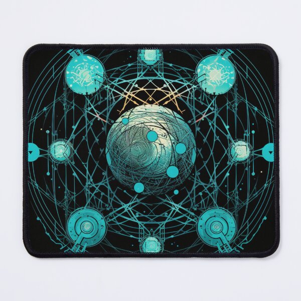 Item preview, Blue abstract connected T-Shirt designed and sold by Beyond The Veil.