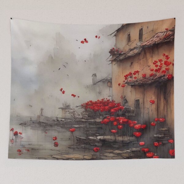 Artikelvorschau, Mohnblumen an der Wand entworfen und verkauft von m-y-A-I-A-R-T-.