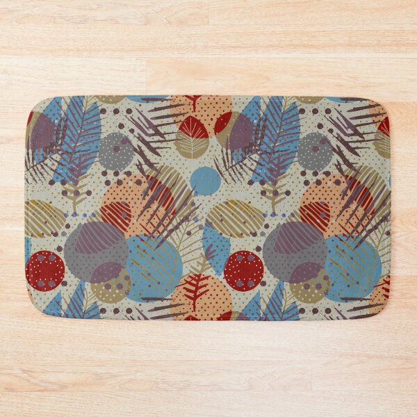 Item preview, Leaves geometric mix designed and sold by Alessandro Remo Mazzoni Remotextiles.