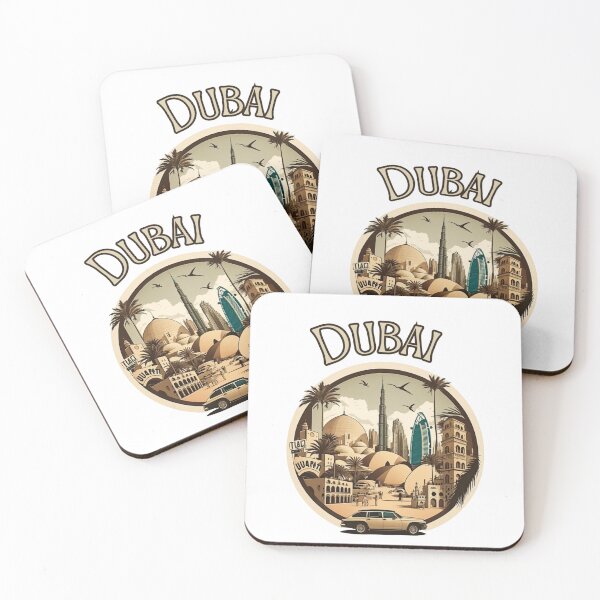 Item preview, Dubai City United Arab Emirates Street Art - Retro Vintage  designed and sold by stickercuffs.