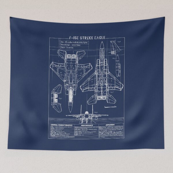 Item preview, F 15 Eagle Blueprint  designed and sold by OldschoolCrew.