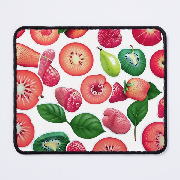 Item preview,  Fruits colorful pattren Strawberries Avocados designed and sold by Artsy Aura ⭐⭐⭐⭐⭐  .