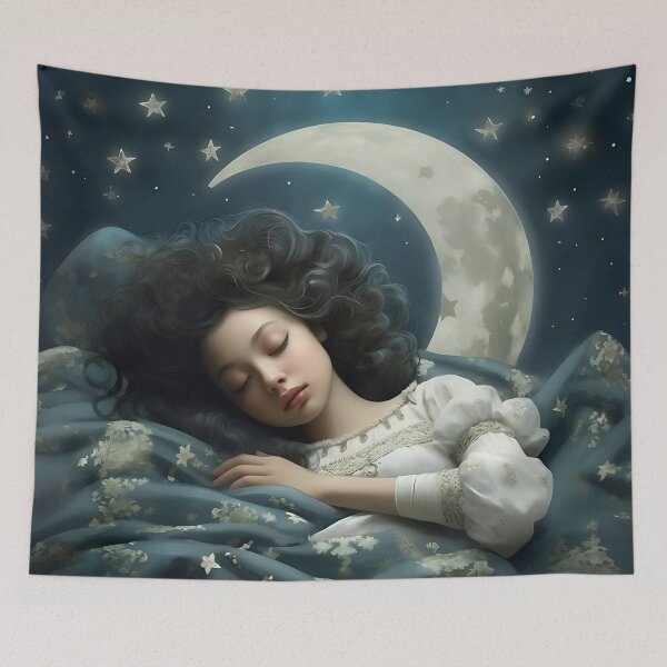 Item preview, Picture "Slumbering Angel" in the style of an oil painting designed and sold by Pflugart.
