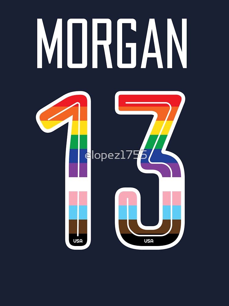 Alex Morgan 13 USWNT Alex Morgan Pride Jersey Style Kids T Shirt for Sale by elopez1755 Redbubble