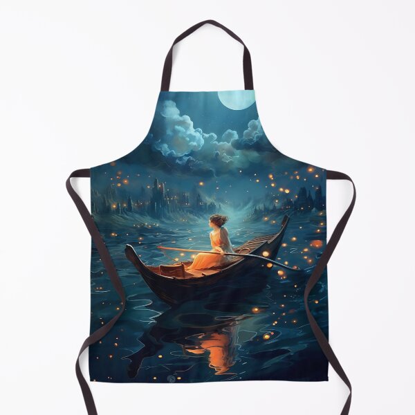 Item preview, Picture "Night Boat Trip" in the style of an oil painting designed and sold by Pflugart.