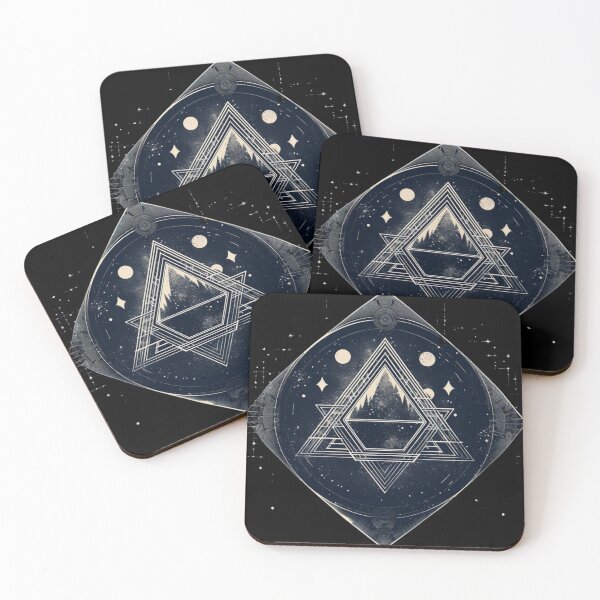 Item preview, Abstract geometrical moon T-Shirt designed and sold by Beyond The Veil.