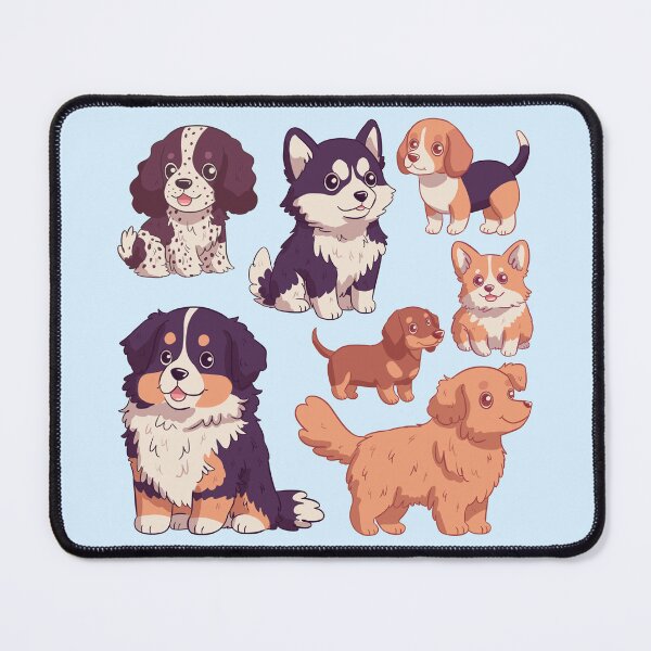 Item preview, Cute chibi dog breed pattern  designed and sold by Yaragold.