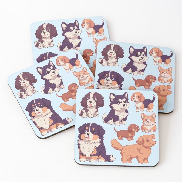 Item preview, Cute chibi dog breed pattern  designed and sold by Yaragold.