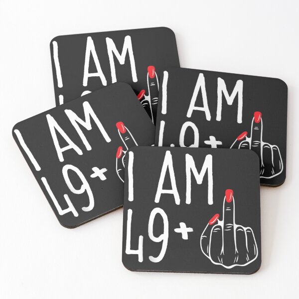 Item preview, I Am 49 Plus 1 Middle Finger Funny 50th Women's Birthday Tank Top designed and sold by eastondsjco.