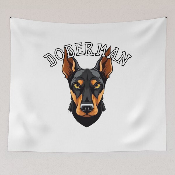 Item preview, natural ear Doberman designed and sold by Tee Studio.