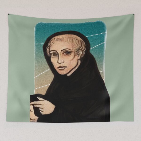 Item preview, English Philosopher William of Ockham - green - illustration  designed and sold by Litstoy.