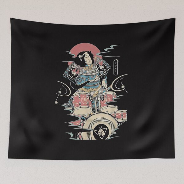 Item preview, Funny DRUMMER SAMURAI NO.6 Warrior Japanese Lover   designed and sold by SamsonMraz.