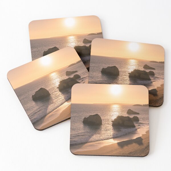 Item preview, Slow Sunset - Soft Pink Glow and Ocean Whispers  designed and sold by Georgia Mizuleva.