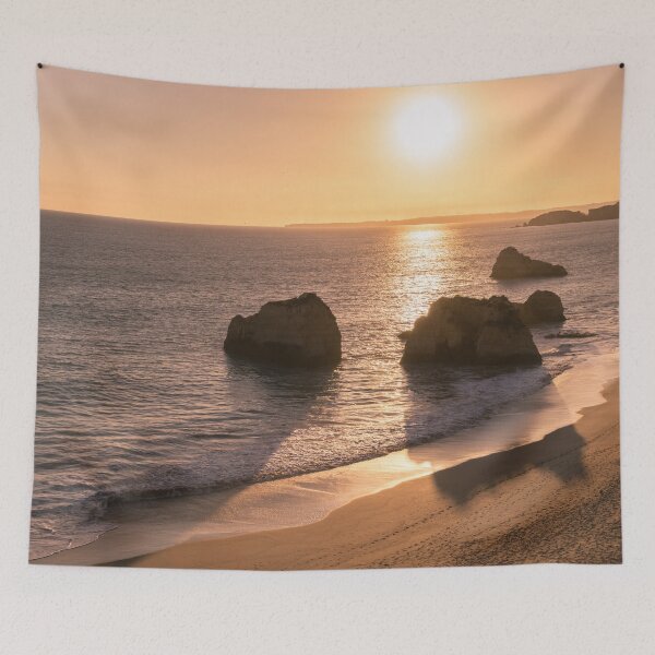 Item preview, Slow Sunset - Soft Pink Glow and Ocean Whispers  designed and sold by Georgia Mizuleva.