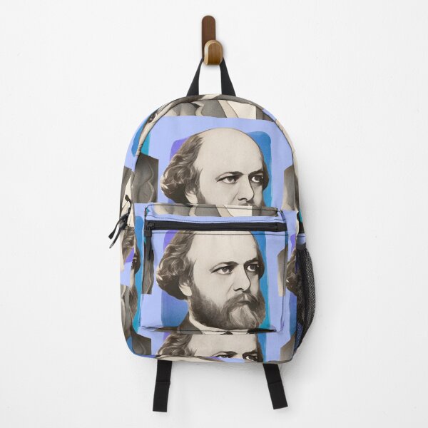 Item preview, German Philosopher Friedrich Albert Lange 2 - blue - illustration designed and sold by Litstoy.