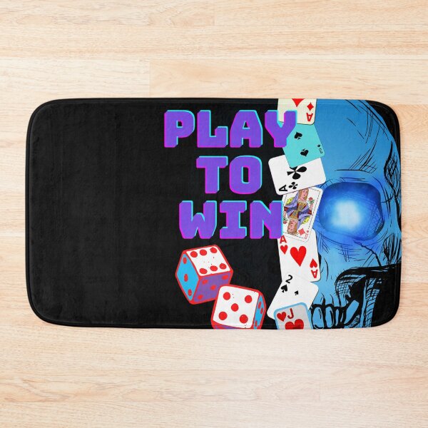 Item preview, Play To Win Poker Skull ART With Playing Cards and Dice designed and sold by MooriNjogu.