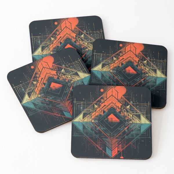 Item preview, Geometrical abstract T-Shirt designed and sold by Beyond The Veil.