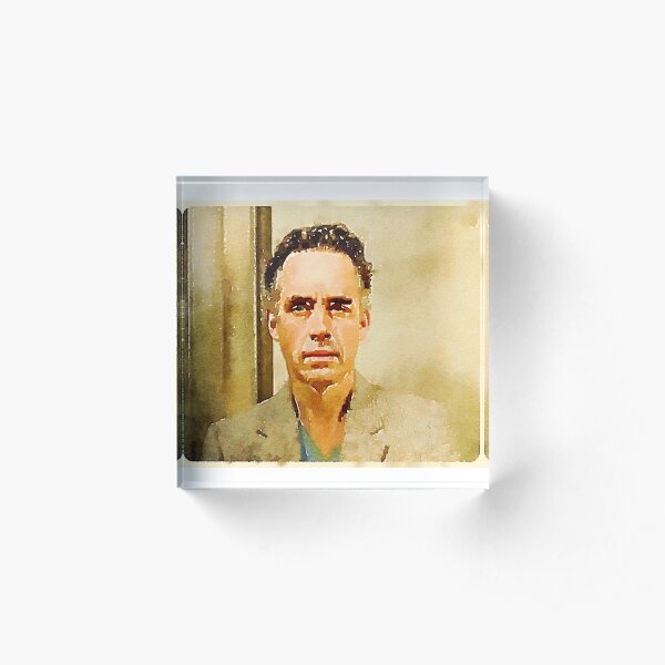 Jordan Peterson Watercolour Acrylic Block