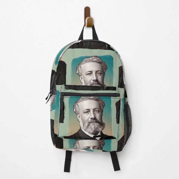 Item preview, French Novelist Jules Verne - green - illustration designed and sold by Litstoy.