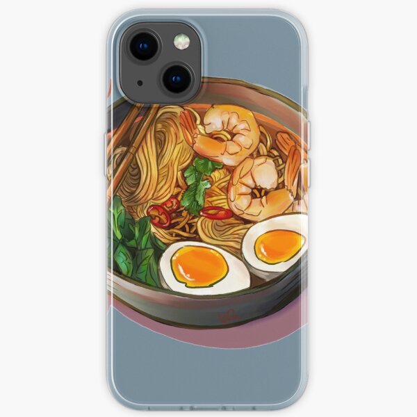 Bol de nouilles ramen japonais Coque souple iPhone