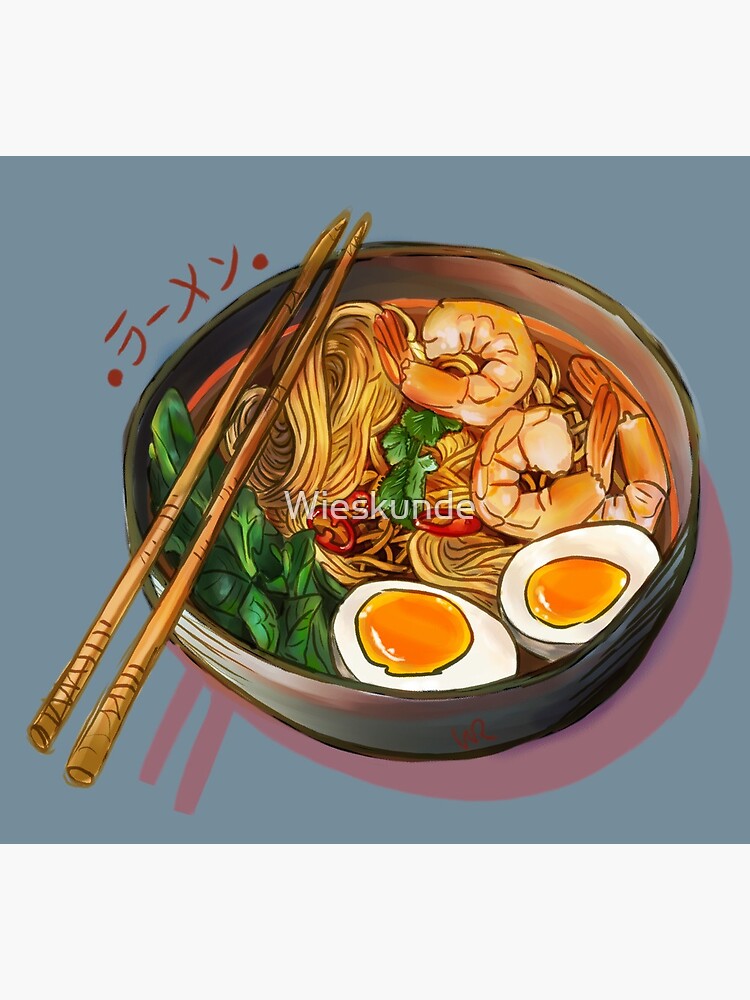 Japanses Ramen Noodles Bowl by Wieskunde