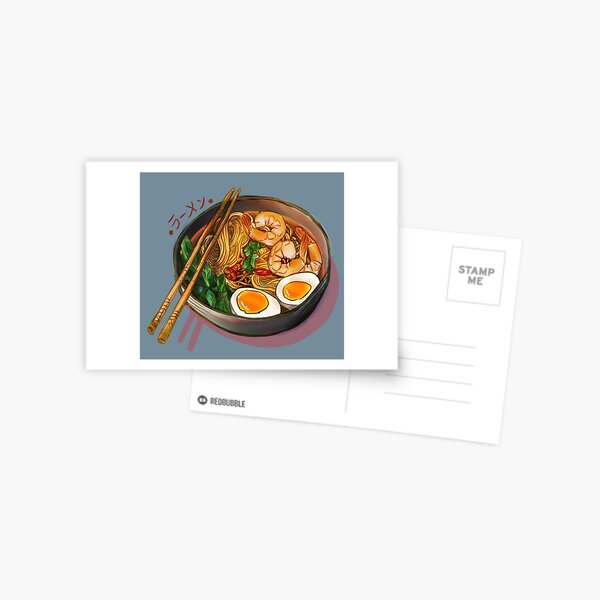 Japanses Ramen Nudelschale Postkarte