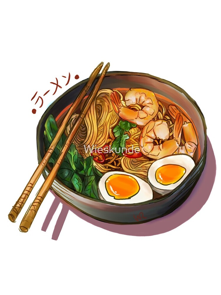 Japanses Ramen Noodles Bowl by Wieskunde