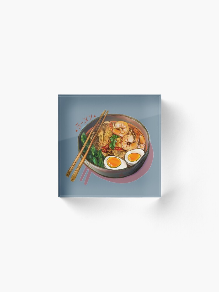 Alternate view of Japanses Ramen Noodles Bowl Acrylic Block