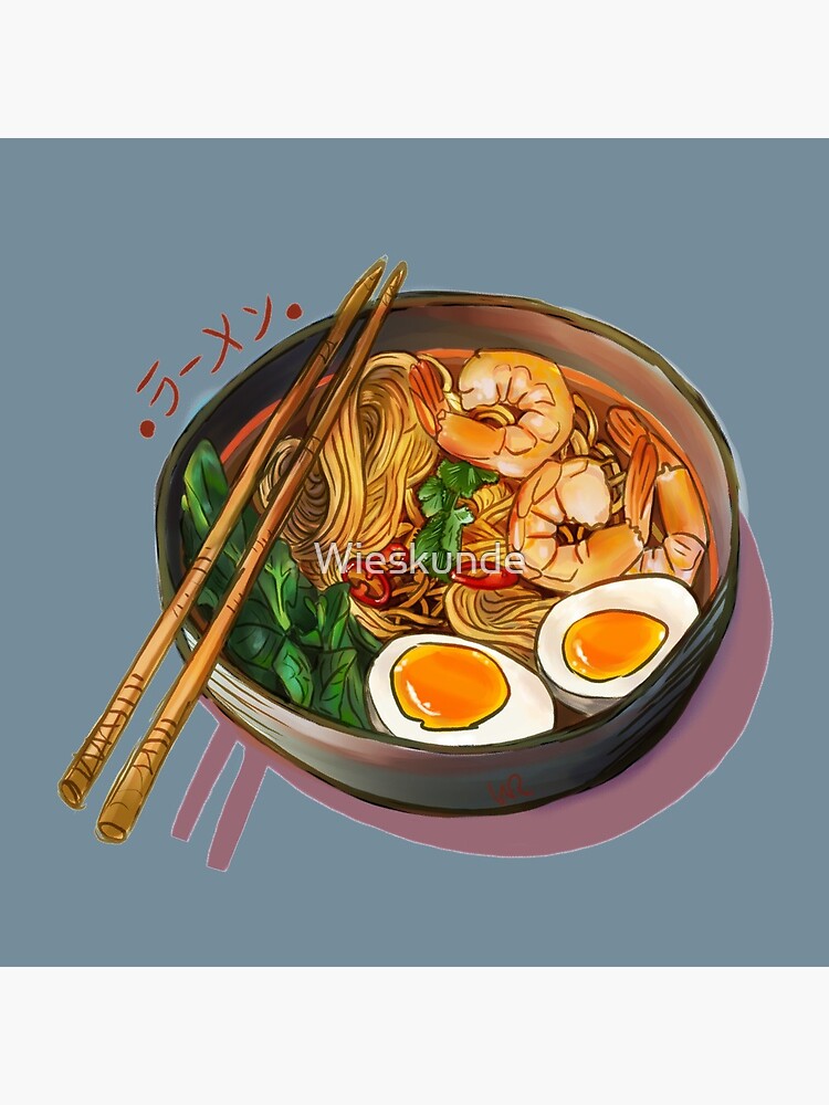 Japanses Ramen Noodles Bowl by Wieskunde