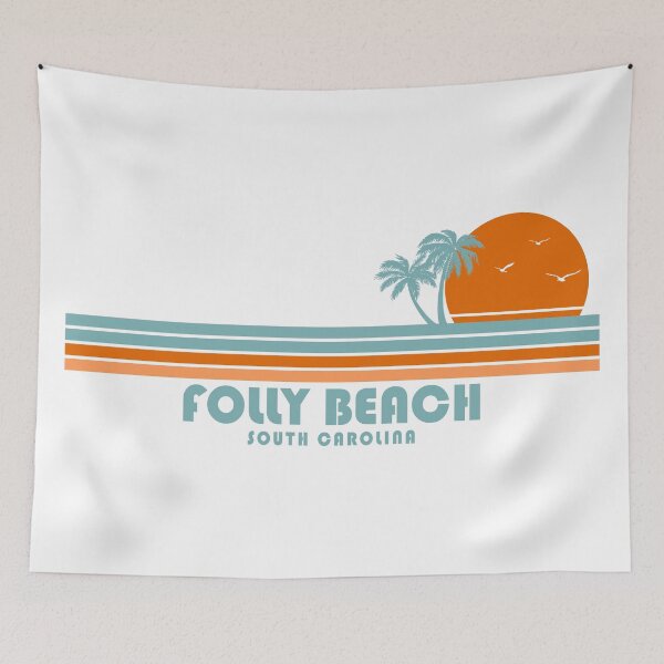 Item preview, Folly Beach South Carolina Sun Palm Trees designed and sold by Esskay Designs.