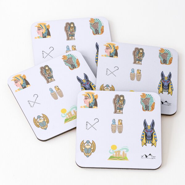 Item preview, Ancient Egyptian symbols  set pack stickers and T-shirts  designed and sold by Basma Store.