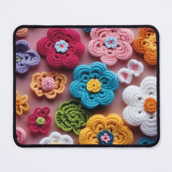 Item preview, crocheted flowers designed and sold by Mauswohn.