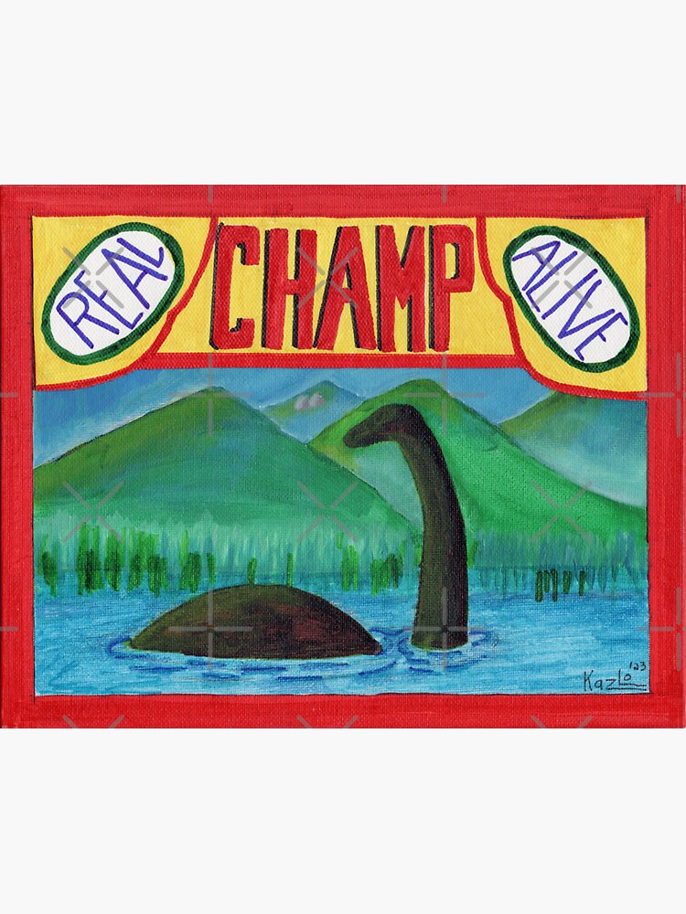 Thumbnail 3 of 3, Sticker, Champ Sideshow Poster Art designed and sold by ArchangelProdCo.
