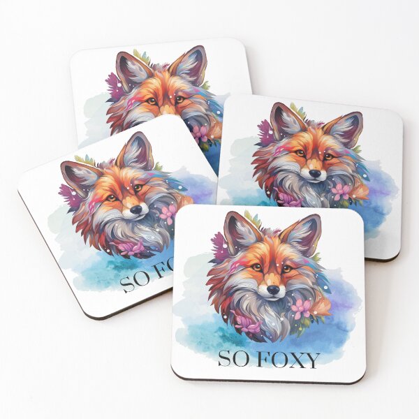 Item preview, Vibrant Watercolour So Foxy Fox designed and sold by Triplicate Limited.