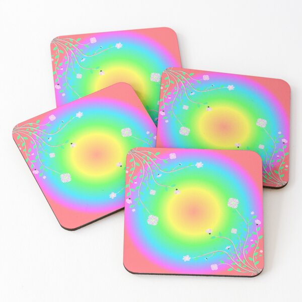 Item preview, rainbow with beautiful flower designed and sold by MiMee4451.