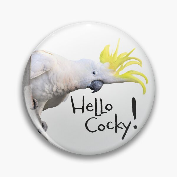 Item preview, Hello Cocky! (Sulphur-crested cockatoo) designed and sold by Wonderbouy.