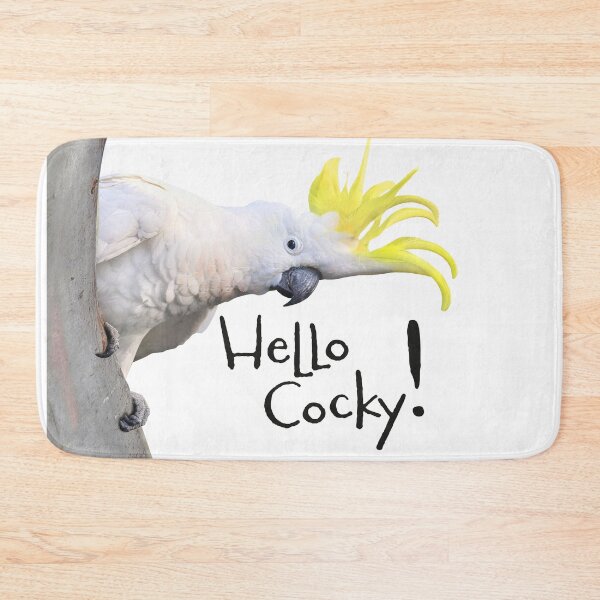 Item preview, Hello Cocky! (Sulphur-crested cockatoo) designed and sold by Wonderbouy.