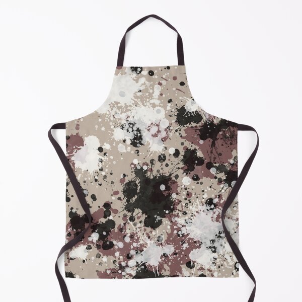 Item preview, Taupe paint splatter art, Drip painting abstract designed and sold by JinJinYoon.