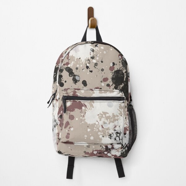 Item preview, Taupe paint splatter art, Drip painting abstract designed and sold by JinJinYoon.