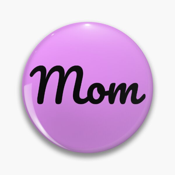 Item preview, 'Mom' written in monochrome script font. designed and sold by All-Names.