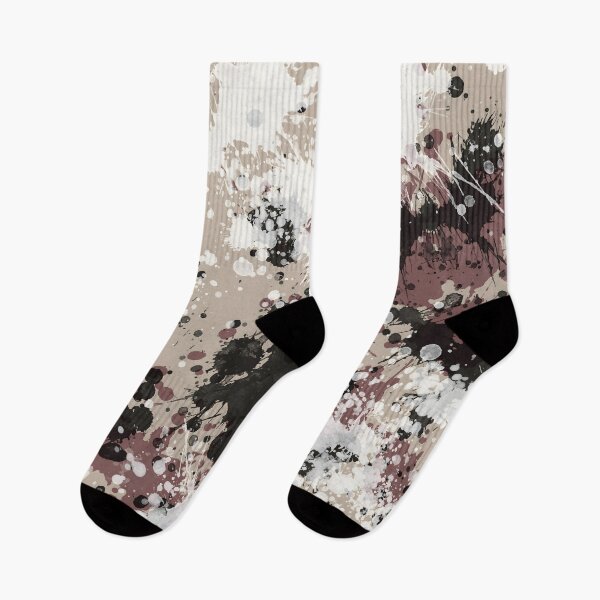 Item preview, Taupe paint splatter art, Drip painting abstract  designed and sold by JinJinYoon.