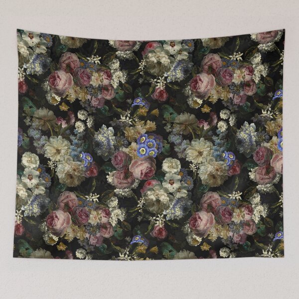 Item preview, Flemish Masters - Vintage Midnight Botanical Garden Pattern Original Nightgarden designed and sold by UtArt.