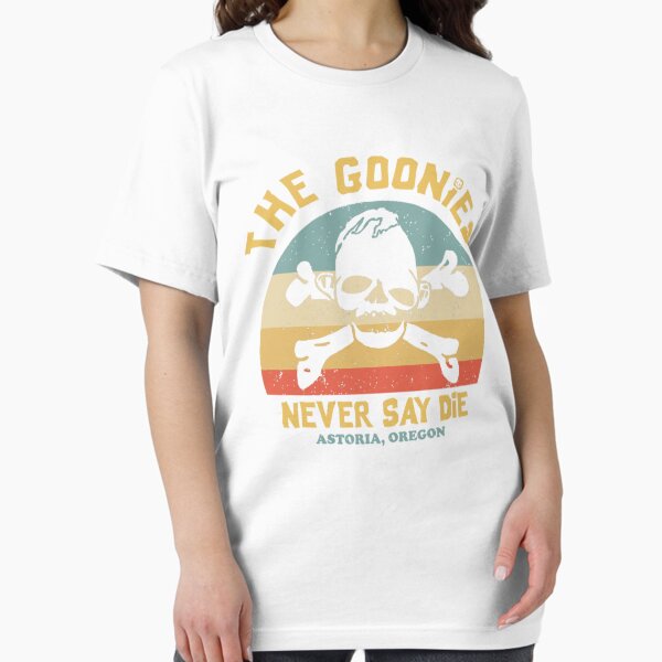 Vista previa del artículo con la obra «Los Goonies nunca dicen morir Vintage Retro», diseñado y vendido por ReeseTorp.