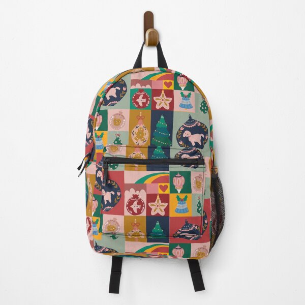 Item preview, Festive Retro Christmas Patchwork Pattern Design by Suki McMaster designed and sold by Suki McMaster.